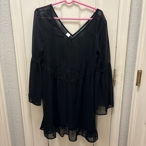 BONGO Black Long Sleeve Dress